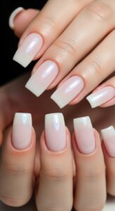 13. Square Glazed Nails