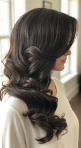 5. Side Swept Curls 