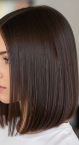 6. Simple Straight Hair 