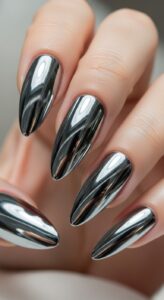 7. Chrome Ombre Nails 