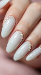 Milky White French Tip Nails