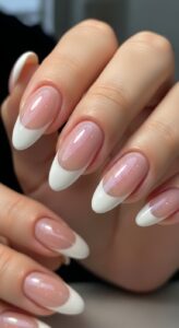 9. Soft Pink Marble Nails