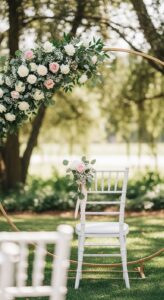8. Floral Hoop Backdrop