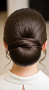 1. Classic Low Chignon