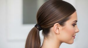1. Classic Low Ponytail