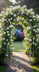 1. Classic White Rose Arch