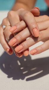 1. Soft Peach Nails (Top Summer Shade 2026)
