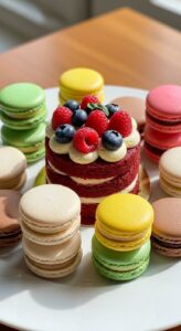 10. Macaron and Cake Combo