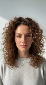 10. Curly Layered Hair 