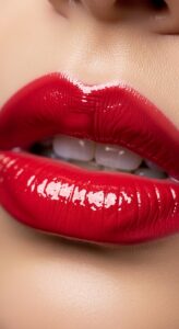 10. Glossy Bold Lips