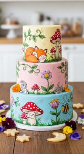 10. Whimsical Painted Cake