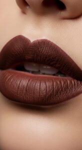 11. Dark Chocolate Brown Lips