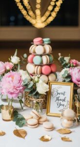 14. Macaron Favor Table