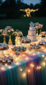 15. Fairy Light Dessert Table