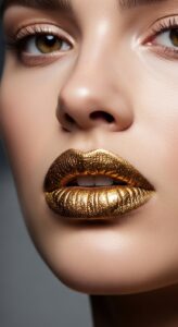 15. Metallic Bold Lips