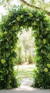 2. Greenery-Only Arch
