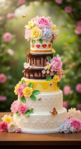 2. Floral Garden Cake