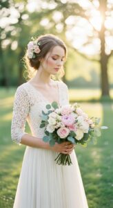 2. Soft Pastel Bridal Style