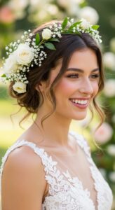 4. Floral Bridal Look 