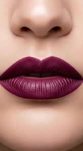 4. Bold Plum Lips