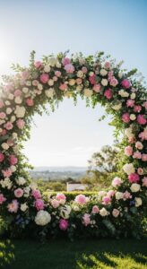 4. Floral Circle Arch 