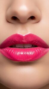 5. Hot Pink Statement Lips