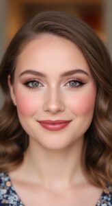 5. Light Blush for a Fresh Look