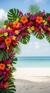 5. Tropical Flower Arch
