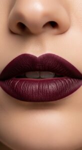 6. Deep Wine Lipstick