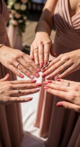 6. Matching Bridesmaid Nails
