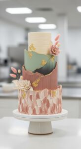 6. Modern Textured Cake