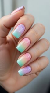 6. Pastel Ombre Nails (Soft Gradient Look)