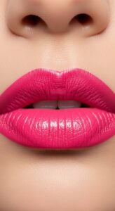 7. Bright Pink Bold Lipstick