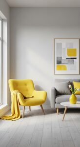 8. Lemon Yellow Accents (Fresh Pop of Colour)