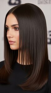 9. Sleek Straight Hair