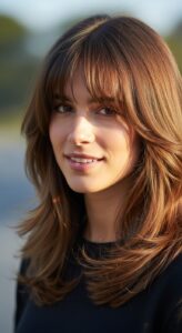 Soft Layers with Bangs
