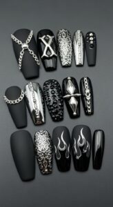 Baddie Nails Ideas Black