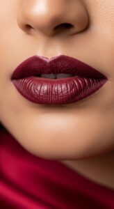 Dark Maroon Lips