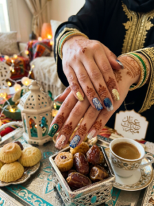 Glitter Nail Designs for Eid