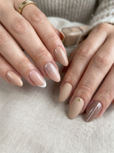 Nude Artificial Nail Designs