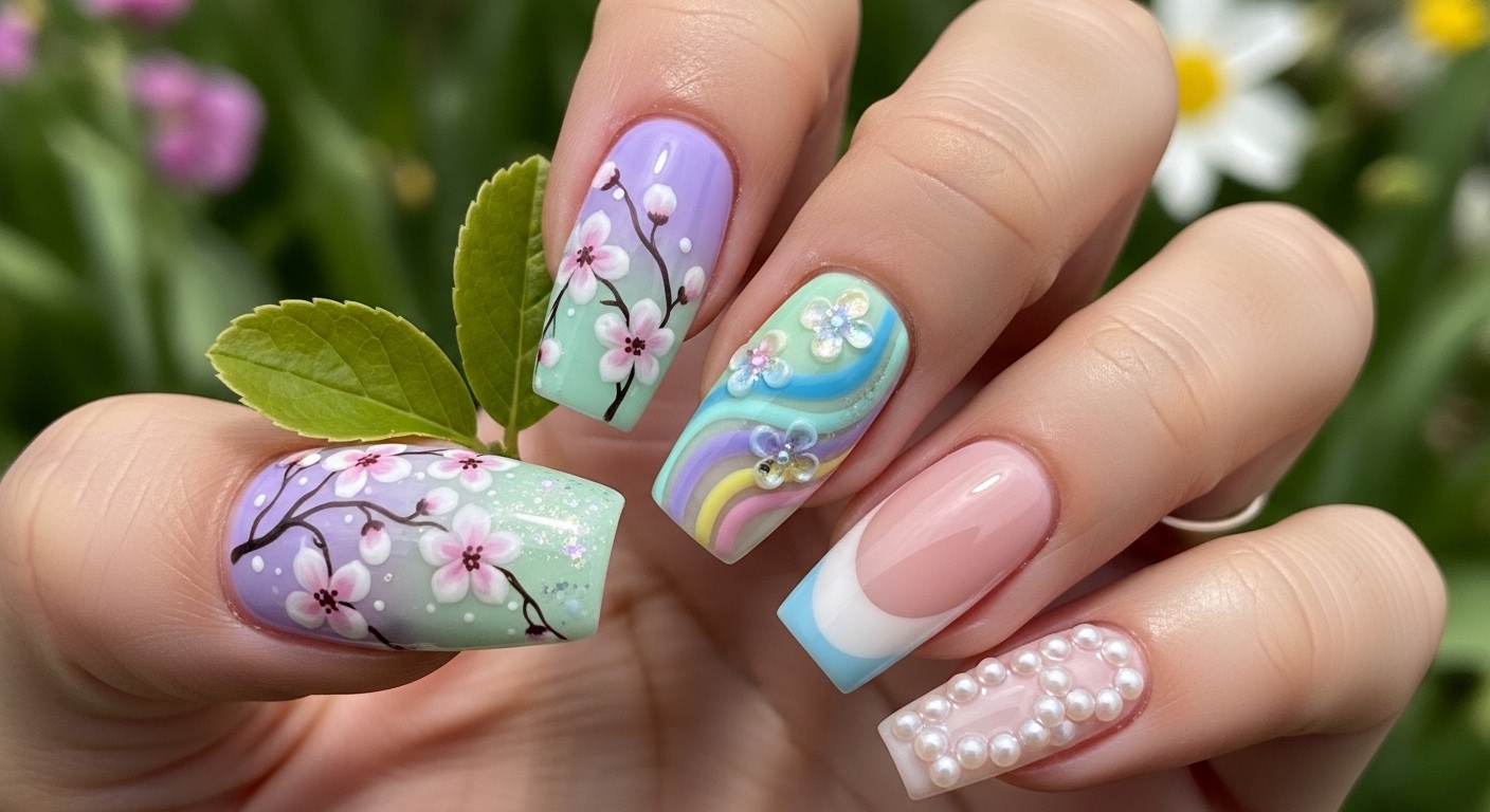 Baddie Nails Spring Fresh