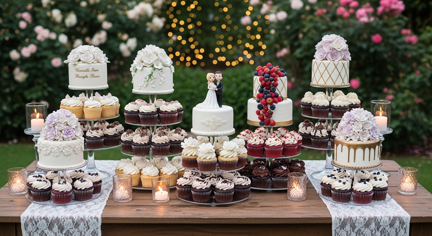 10 Cupcake Wedding Cake Ideas That Are Sweet, Stylish