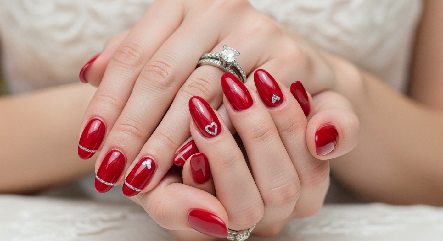 Red Engagement Nails: Simple and Beautiful Ideas for Brides