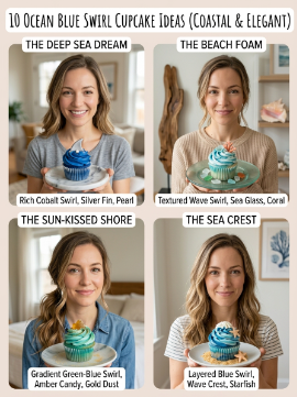 10 Ocean Blue Swirl Cupcake Ideas (Coastal & Elegant)