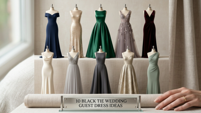10 Black Tie Wedding Guest Dress Ideas for a Sophisticated Look