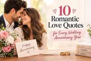 10 Romantic Love Quotes for Every Wedding Anniversary Year