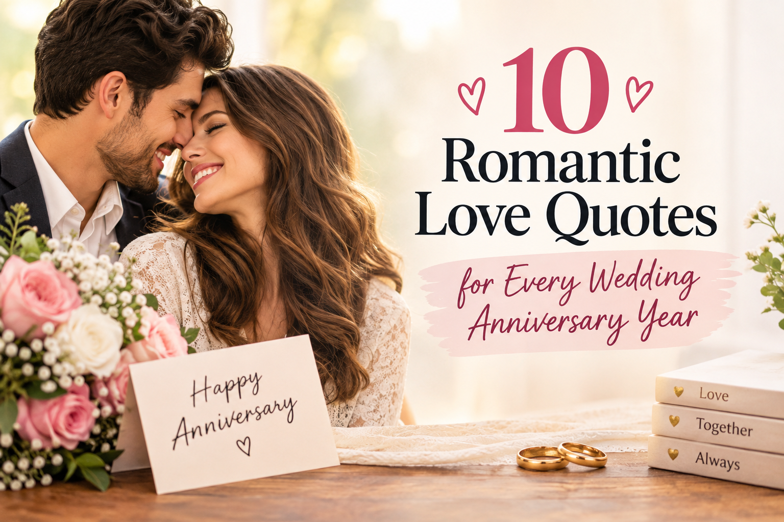 10 Romantic Love Quotes for Every Wedding Anniversary Year